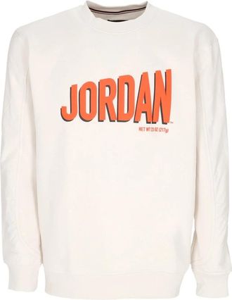 Nike Jordan Flight MVP Graphic Fleece Crewneck Sweatshirt - Heren - Sportshirts - Wit - XL - Katoen - Fitness