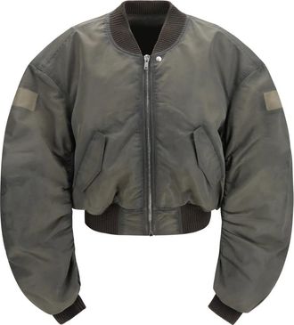Rick Owens Secchia Flight Bomber - Jackets - Hombre - Gris - L