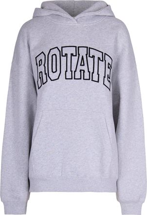 Rotate Light Grey Melange Heavy Sweat Hoodie