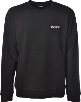 Dondup Sweater met logo - Zwart