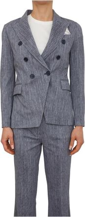 Circolo 1901 Giacca Blu - Dames - Blazers - Blauw - XS - Katoen - Jassen