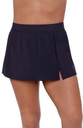 Aqua Green Full Coverage Skirted Swimsuit Bottom with Side Slit in True Navy at Nordstrom, Size X-Large
