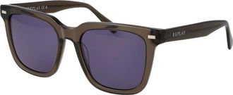Replay Vierkante Zonnebril - Heren - Zonnebrillen - Bruin - ONE Size - Accessoires