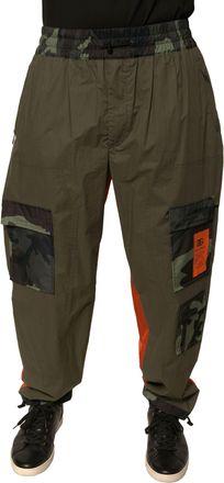 Dolce & Gabbana Mens Multicolor Camouflage Jogger Cargo Pants Polyester Cotton Nylon