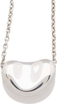 Tiffany & Co. Silver Elsa Peretti Bean 9Mm Necklace (Authentic Pre-Loved)