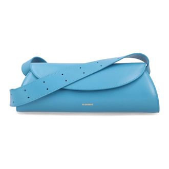 Jil Sander Dames, Tassen, Blauw, Maat: ONE Size Leer