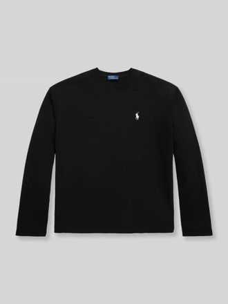 Polo Ralph Lauren Relaxed Fit Langarmshirts aus reiner Baumwolle in Black, Gr&ouml;&szlig;e XXL