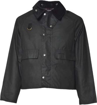 Barbour Jassen, Heren, Zwart, L, Katoen, Spey Slim Waxed Jacket