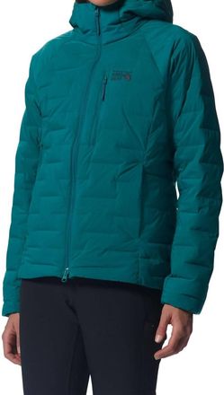 Mountain Hardwear Stretchdown Hooded Jacket In Green
