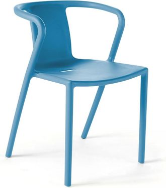 Oviala Silla de plástico azul