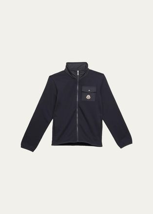 Moncler Boys Cotton Zip-Up Sweatshirt, Size 8-10
