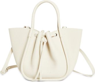 Proenza Schouler Small Ruched Leather Tote in Ecru at Nordstrom