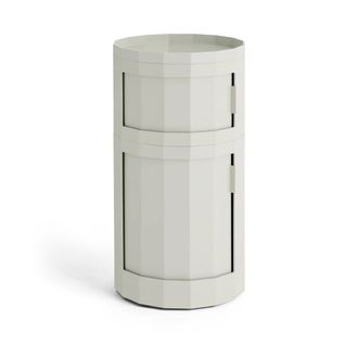 HAY Facet Cabinet 110 mit F&uuml;ssen und Rollen, misty grey