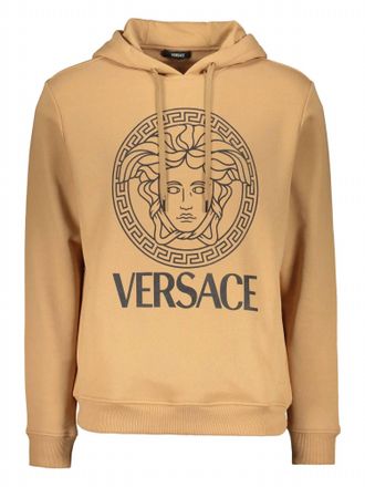 Versace Womens Modern Medusa Hoodie In Caramel Brown