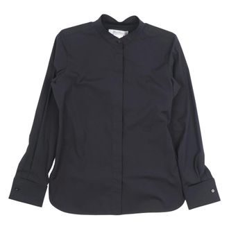 Max Mara Shirts, female, Blue, Size: M Arduino Cotton-Blend Poplin Shirt