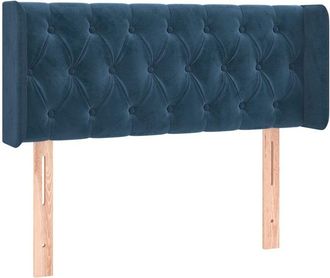 vidaXL Cabecero De Terciopelo Azul Oscuro 103x16x78/88 Cm Vidaxl
