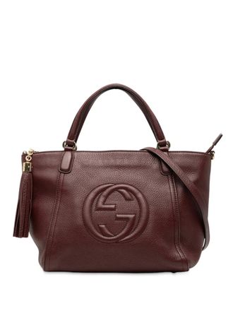 Gucci 2000-2015 Small Leather Soho Cellarius satchel - Red