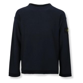 Stone Island Plush Stitch Jumper - Heren - Ronde hals truien - Blauw - S - Katoen - Truien & Vesten