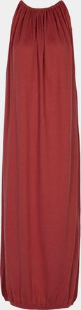 Frenckenberger Drape Cotton and Cashmere Long Dress