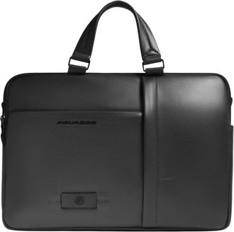 Piquadro Laptop Bag 15.6 - Heren - Laptoptassen - Zwart - ONE Size - Katoen - Tassen