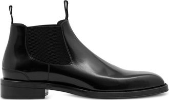 Burberry square-toe leather Chelsea boots - men - Leather - 40 - Black
