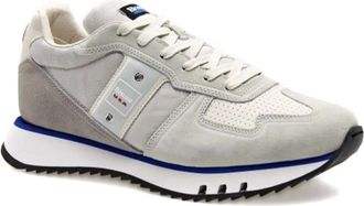 Blauer panelled sneakers - men - Leather/Suede/Rubber/Fabric/Fabric - 43 - Grey