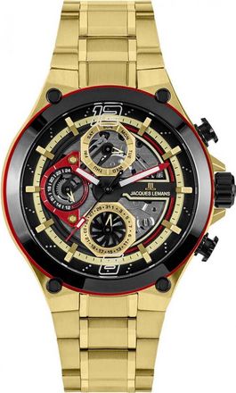 Jacques Lemans 1-2150H Mens Manchester Watch - Gold - One Size