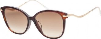 Jimmy Choo London Womens PEGFS-0O2V-HA PEGFS 59 0O2V HA Peg Sunglasses - Brown - One Size