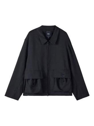 Yohji Yamamoto flap-pocket jacket - Nero