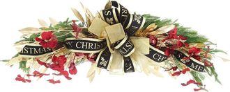 Creative Displays Inc. Handcrafted Holiday Swag With Dogwood & Ribbon