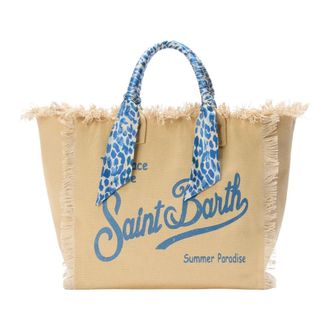 Saint Barth Tote Bags, female, Beige, Size: ONE SIZE Vanity Tote Bag