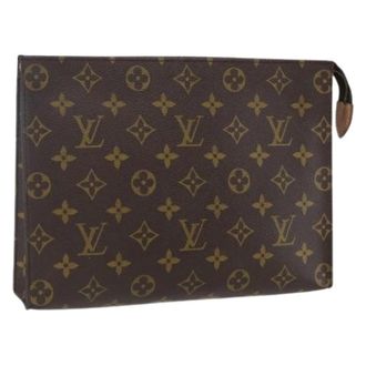 Louis Vuitton Pre-owned Clutches, female, Brown, Size: ONE SIZE Pre-owned Vintage Monogram Pouch