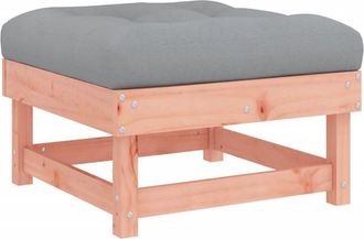 vidaXL Taburete De Jard&iacute;n Con Coj&iacute;n Madera Maciza De Abeto De Douglas Vidaxl