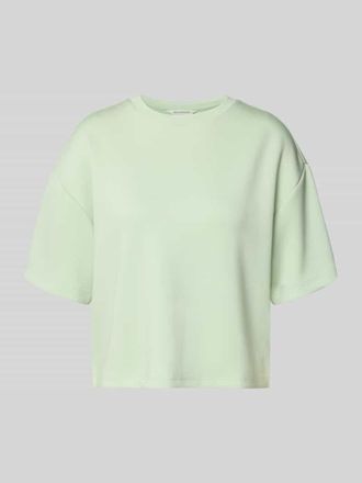 Moss Copenhagen Boxy Fit Sweatshirt aus Viskose-Mix mit 1/2-Arm in Mint, Gr&ouml;&szlig;e L/XL