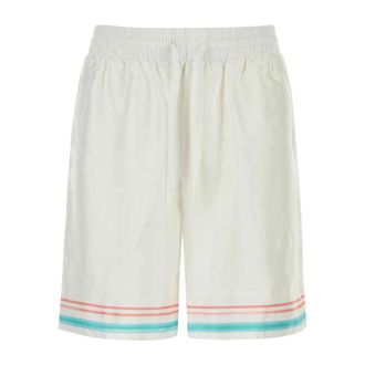 Casablanca Casual Shorts, male, White, Size: L Dance Joy Silk Shorts