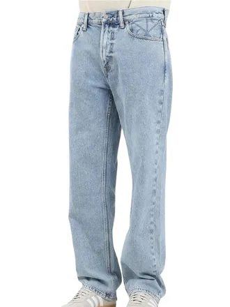 Calvin Klein Light Blue Cotton Straight Jeans