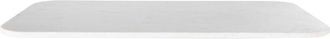 Maisons du monde Tablero de mesa profesional rectangular de m&aacute;rmol blanco, 4 personas, L. 120