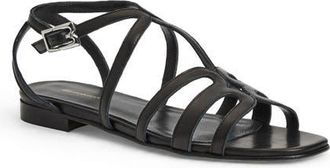 Bruno Magli Fiore Ankle Strap Sandal in Black Nappa at Nordstrom, Size 9.5