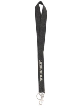 Rick Owens Grey Printed Cotton Key Holder