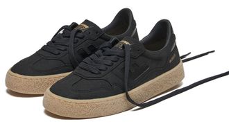 FlamingosLife Sneaker FLAMINGOS LIFE BURELA BOLD, Damen, Gr. 36, schwarz (schwarz suede), Synthetik, Schuhe Sneaker, vegane Sneaker