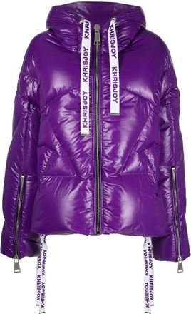 Khrisjoy Iconic padded jacket - women - Polyamide/Polyester/Polyamide/Goose Down - 01 - Purple