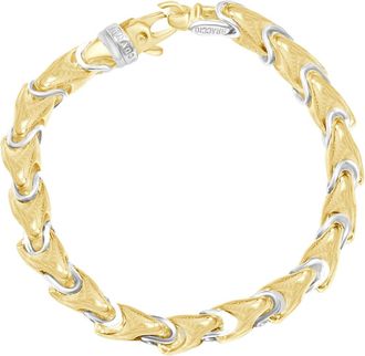 Pompeii3 Mens 14k Gold (64gram) or Platinum (103gram) 8mm Link Byzantine Bracelet 8.5