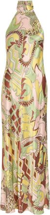 Rixo Rixo Maura Printed Satin Midi Dress - Multicoloured - 16 (UK 16 / XL)