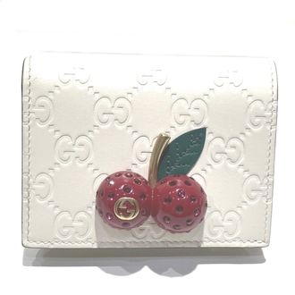 Gucci White Leather Wallet (Bi-Fold) (Pre-Owned)