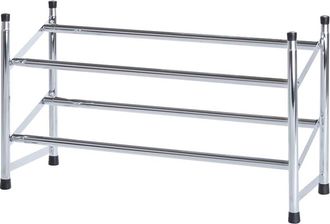WENKO Zeller Estanter&iacute;a Extensible Para Zapatos Cromada