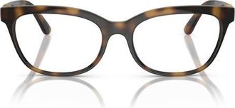 Dolce & Gabbana 54mm Butterfly Optical Glasses in Havana at Nordstrom