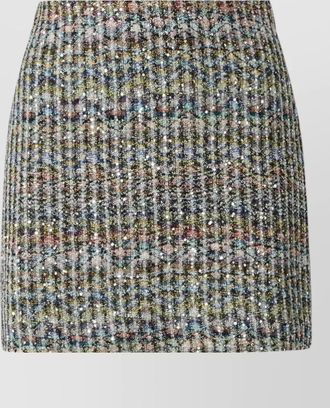 Missoni metallic zigzag knit mini skirt