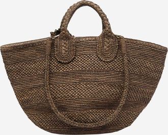 Ibeliv Soma Einkaufstasche aus Rafia und Baumwolle