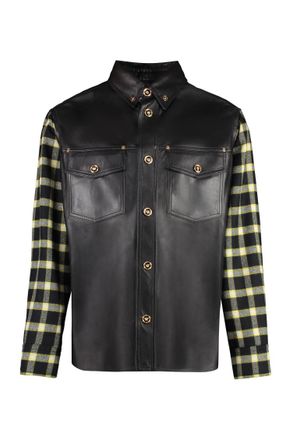 Versace Black Shirt Collar Jacket