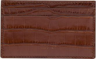 Tom Ford Mens Exotic Line Croc-Effect Card Holder
